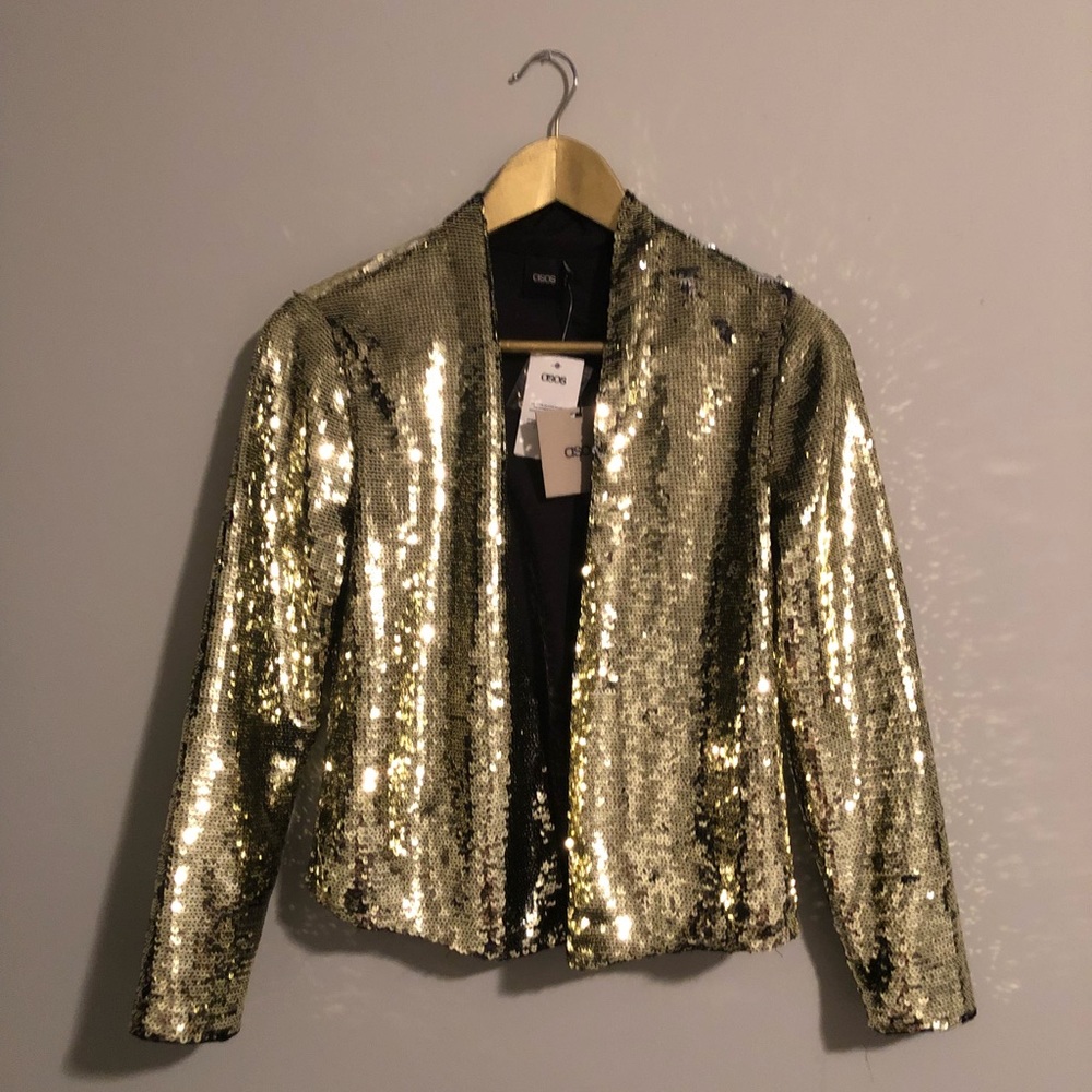 ASOS Gold Sequin Blazer